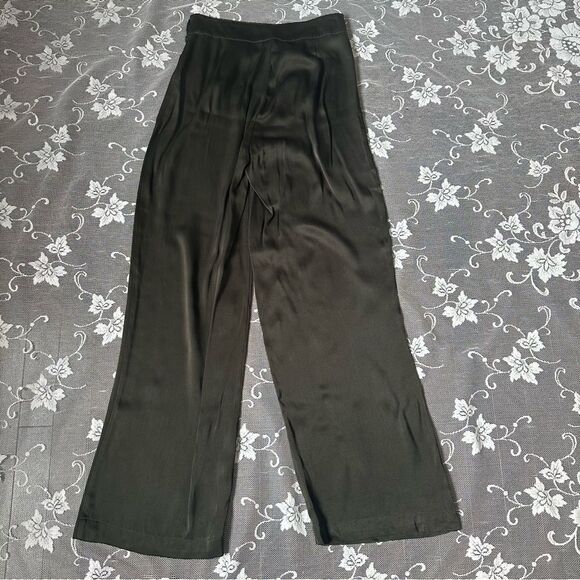 Sita Murt  High Waisted Wide Leg Satin Flowy Pants - Picture 4 of 16